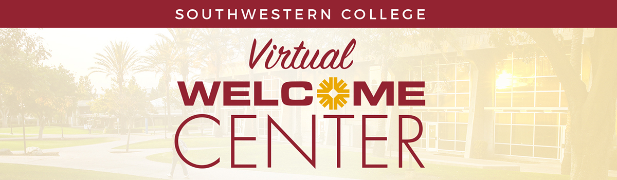 Graphic that says "Virtual Welcome Center."