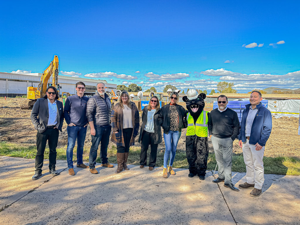 Southwestern College's construction program management team pose at groundbreaking
